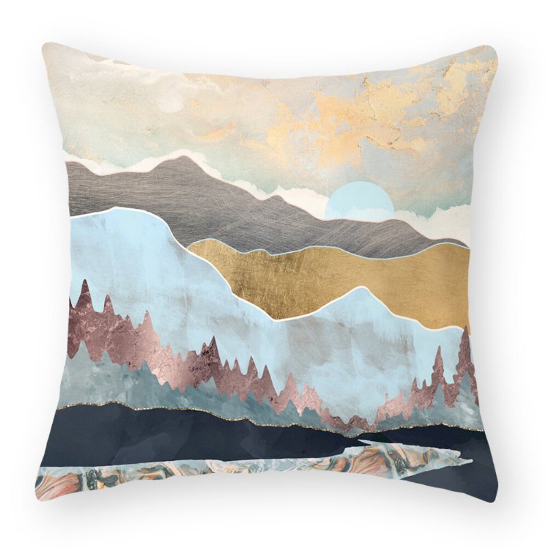 Nowoczesny Abstrakcyjny Krajobraz Księżyc Lniana Poszewka Na Poduszkę Domowa Sofa Poszewki Na Poduszki Home Decor