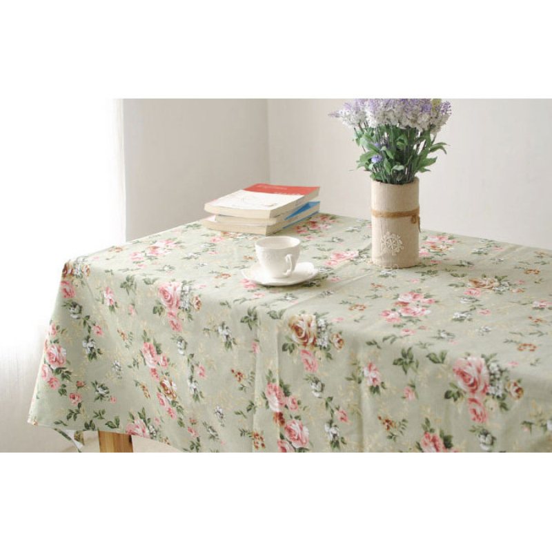 Prostokąt Styl Duszpasterski Zagęścić Obrus Bawełniany Pościel Zastawa Stołowa Mat Biurko Pokrywa Home Decor