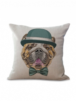 Śliczne Zwierzęce Bawełniane Lniane Kwadratowe Poszewki Na Poduszki Sofa Poszewka Na Poduszkę Home Car Office Decor