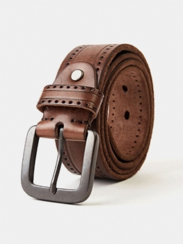 Jassy 110-130 cm Męski Biznesowy Casualowy Skórzany Pasek Ze Sprzączką Prosty