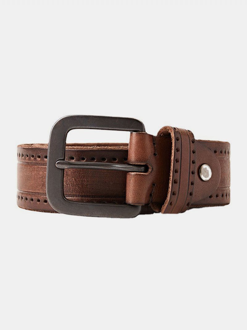 Jassy 110-130 cm Męski Biznesowy Casualowy Skórzany Pasek Ze Sprzączką Prosty