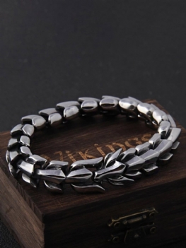 Bransoletka Męska Vintage Titanium Steel Osobowości Keel Chain