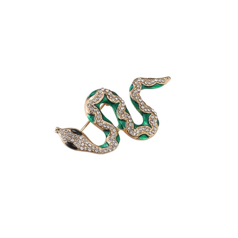 Dainty Alloy Oil-spot Glaze Snake Model Broszka Dla Kobiet Ladies
