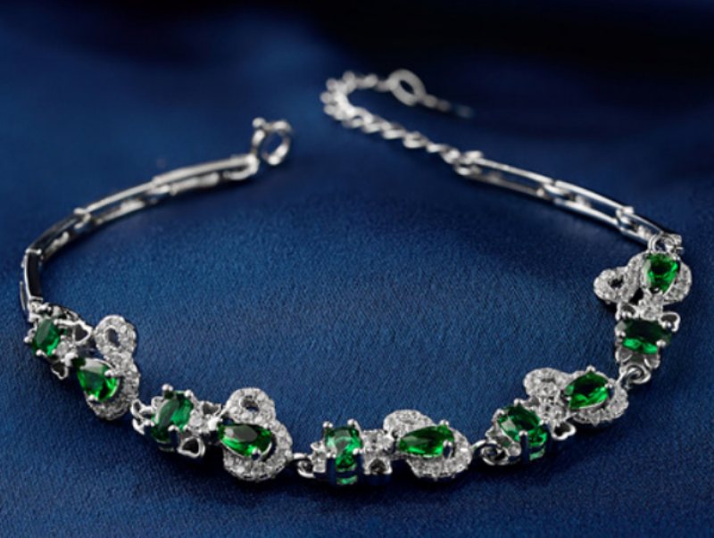 Nowy S925 Sterling Silver Diament Inkrustowane Cyrkon Bransoletka Kobiety Moda Luksusowa Biżuteria Srebrna