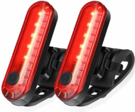 2 Sztuk Led Ładowane Na Usb Tylne Światło Roweru Ostrzegawcze Lampka Rowerowa Do Górskiego Akcesoria Rowerowe Sportowe