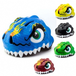 Dziecięcy Kask Dinozaura Regulowana Klamra Chluba Kreskówka Kształt Bezpieczna Czapka Wygodny Sportowy Dla Dzieci