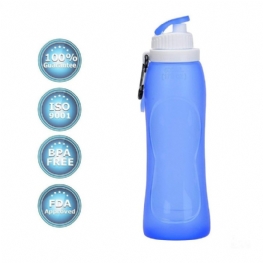 Przenośna Silikonowa Składana Butelka Na Wodę Bpa Free Sportowa Na Do Jazdy Na Rowerze Camping Hiking Gym