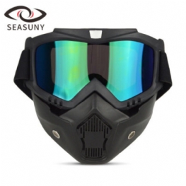 Seasuny Retro Harley Gogle Do Jazdy Motocross Wiatroszczelne Kaski