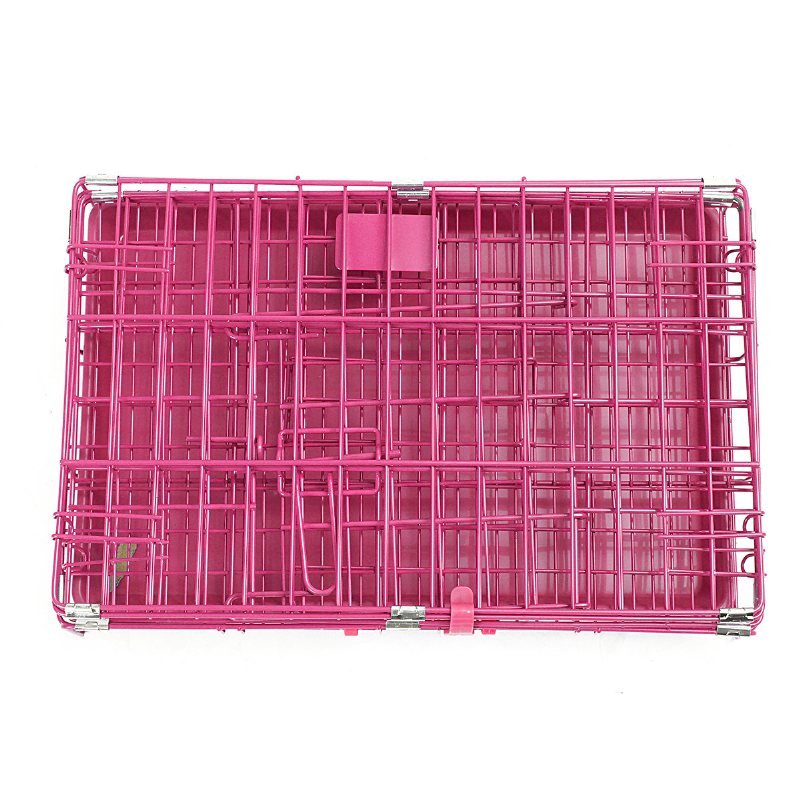 46 * 30 * 37 cm Klatka Dla Psa Puppy Crate Cage Kojec Składany Metalowy Do Treningu Taca