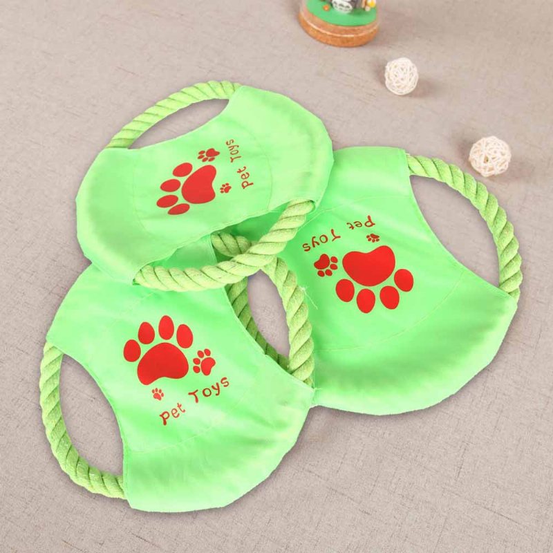 Bawełniana Lina Dla Dużych Psów Pet Frisbee Odporna Na Zużycie Do Treningu Interakcji Ze Zwierzętami Trzonowymi Na Zewnątrz
