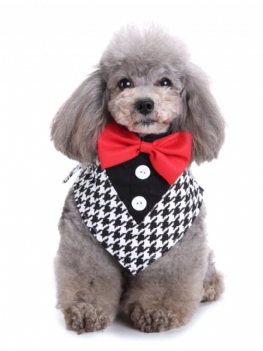 Formalne Muszki Dla Psa Tuxedo Bandana Collar Z Bowtie Regulowana Apaszka Na Imprezę