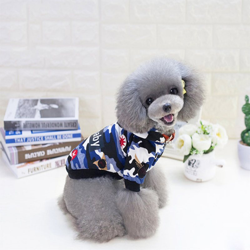Odzież Dla Zwierząt Domowych Zimowa Ciepła Kamuflażowa Bluza Z Kapturem Colg Winter Dogs Coat