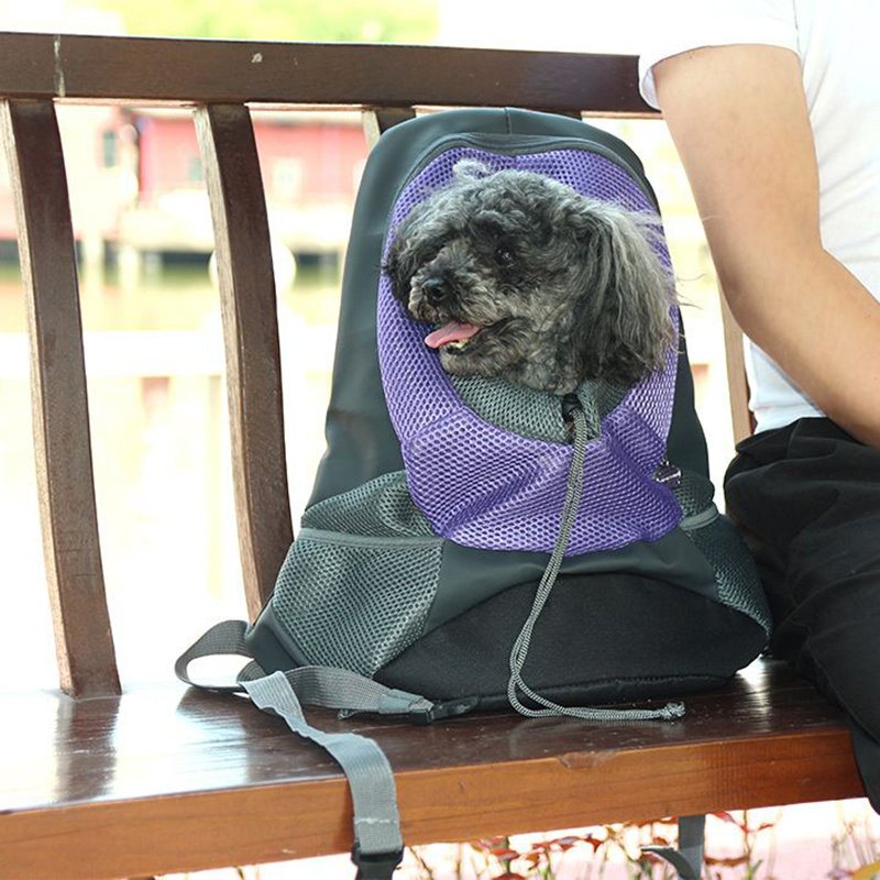 Oxford Cloth Oddychający Siatkowy Plecak Dla Zwierząt Dog Portable Travel Out Backpack Carrier