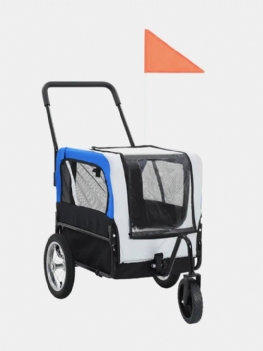Pet Bike Trailer Transporter Dla Psów I Zwierząt Domowych Z Trwałą Ramą Oddychająca Siatka Ochronna Wózek Dla Z Kółkiem Obracającym Się O 360 °