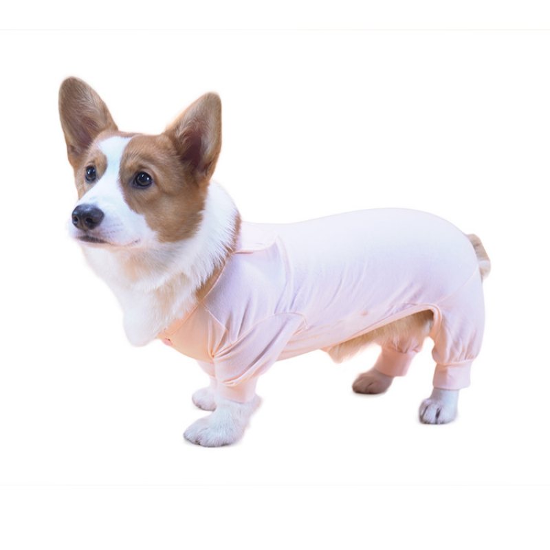 Rozciągliwa Śliczna Piżama Dla Zwierząt Domowych Dla Małych I Średnich Psów Odzież Domowa All-inclusive Anti-hair Corgi Clothes