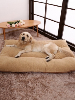 Shearling Velvet Suede Pet Poduszka Do Spania Mata Zimowe Ciepłe Łóżko Dla Dużych Psów
